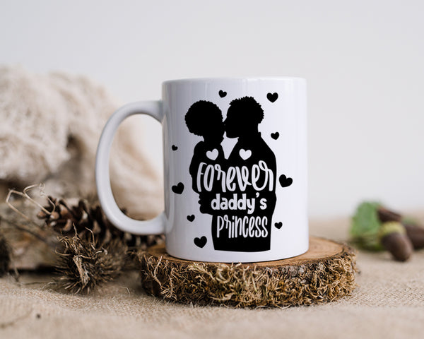 Forever Daddy's Princess Happy Father's Day Celebration Dad True Love Dad's Day Man Male Parental Daddy's Special Day Paternal Recognition Parenting Appreciation SVG JPG PNG Cricut Sublimation Print Cutting Designs