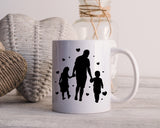 Happy Father's Day Celebration Dad Holding Hands With daughter And Son Dad's Day Man Male Parental Daddy's Special Day Paternal Recognition Parenting Appreciation SVG JPG PNG Cricut Sublimation Print Cutting Designs