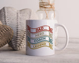 Dad Hero Coach Legend Happy Father's Day Celebration Love Dad's Day Man Male Parental Daddy's Special Day Paternal Recognition Parenting Appreciation SVG JPG PNG Cricut Sublimation Print Cutting Designs