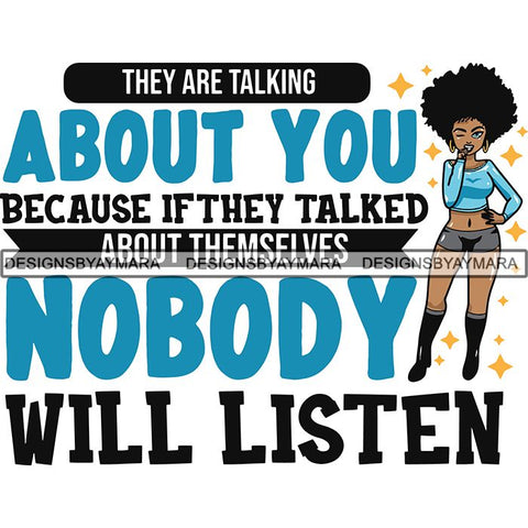 Afro Lola Boss Lady Quotes SVG Cutting Files For Silhouette Cricut and More