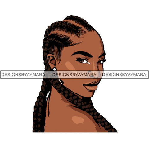 Afro Woman SVG Melanin Cutting Files For Cricut Silhouette and More