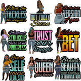 Bundle 9 Fashion Woman Melanin Bad Ass Life Quotes .SVG Cutting Files For Silhouette Cricut and More!