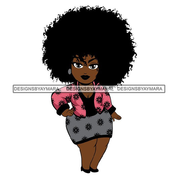 Afro African Lady Pretty Face Goddess Glamour Fashion Vector SVG Cutting Files