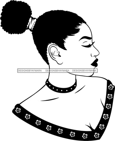 Afro Queen Goddess Melanin Nubian Glamour .SVG Cutting Files For Silhouette and Cricut