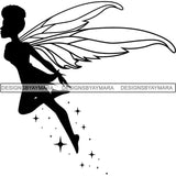 Afro Fairy Fantasy Magic SVG Cut Files For Silhouette and Cricut