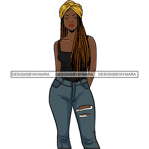 Afro Woman Braids Dreadlocks Sister-Locks Dreads Locks Hairstyle .SVG Cut Files For Silhouette and Cricut