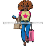 Lola Travel Vacation Getaway Black Proud Woman Traveling .SVG Cutting Files For Silhouette and Cricut and More!