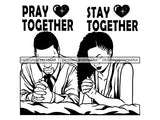 Black Couple Praying God Together SVG  Cut Files