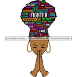 Afro Succesful Woman Hair Quotes Black Lives Matter Proud Roots Nubian Melanin SVG Cut Files