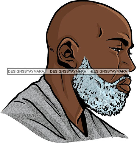 Attractive Black Man Bearded Hipster Model Fashion Male Guy Hombre Masculino Guapo Stylish Close-up Sexy Macho Manly SVG Files For Cutting