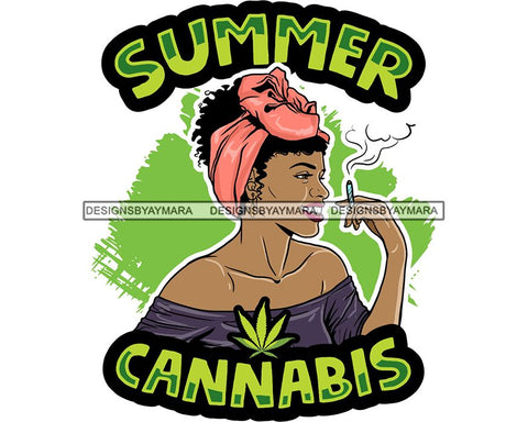 Woman Smoking Pot Joint Blunt Stoned High Life Weed Leaf Marijuana Grass Relax Chill SVG Cutting Files