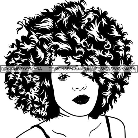 Afro Lady Black Goddess Melanin Dark Latina Morena SVG Files For Cutting and More!