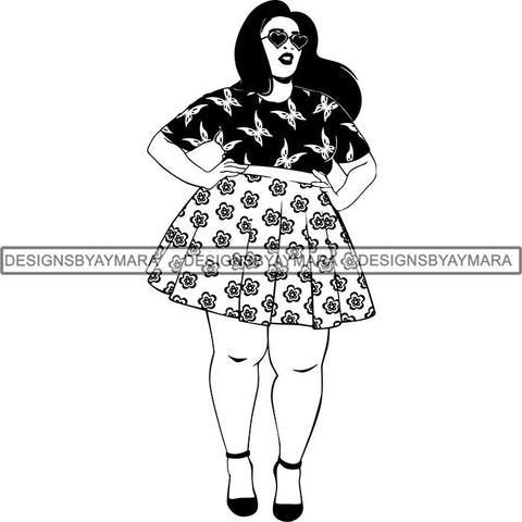 Afro Woman SVG Cut Files For Silhouette and Cricut