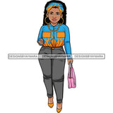 Afro Lola Classy Fashion Lady Glamour Businesswoman .SVG Cutting Files For Silhouette Cricut and More!