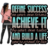 Fashion Woman Melanin Bad Ass Life Quotes .SVG Cutting Files For Silhouette Cricut and More!