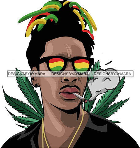 Marijuana Pot Head Rasta 420 Cannabis Weed Leaf Grass Joint Blunt Stoned High Life SVG Cutting Files