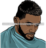Attractive Black Man Bearded Hipster Model Fashion Male Guy Hombre Masculino Guapo Stylish Close-up Sexy Macho Manly SVG Files For Cutting