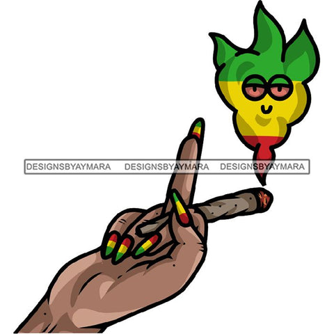 Rasta High Life Smoking Weed Everyday 420 Cannabis Pot Head Weed Leaf Grass Marijuana Joint Blunt Stoned SVG Cutting Files