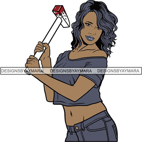 Afro Black Woman Halloween SVG Cutting Files For Silhouette Cricut and More