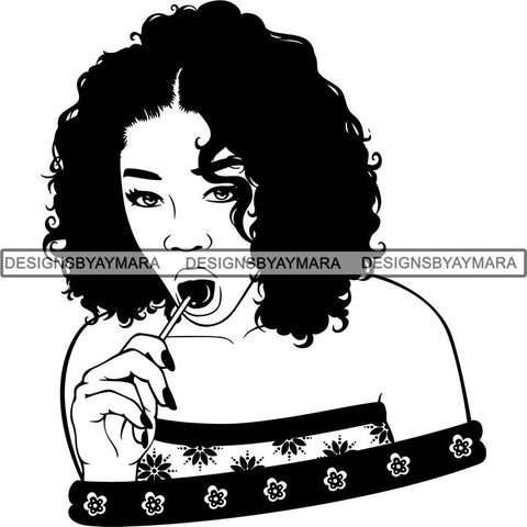 Afro Latina Woman SVG Cutting Files For Silhouette Cricut and More