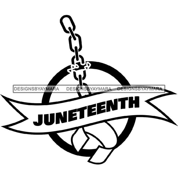 June 19 Juneteenth Emancipation Freedom Holiday African American History  SVG PNG JPG Vector Cutting Files