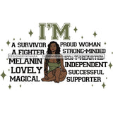 Afro Woman I'm Successful Quotes SVG Files For Cutting and More!