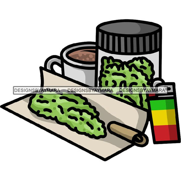 Rasta High Life Smoking Weed Everyday 420 Cannabis Pot Head Weed Leaf Grass Marijuana Joint Blunt Stoned SVG Cutting Files