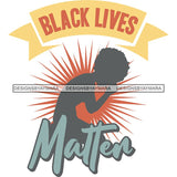 Black Lives Matter Humanity Social Protest Justice Racism Movement SVG PNG JPG Vector Cutting Files