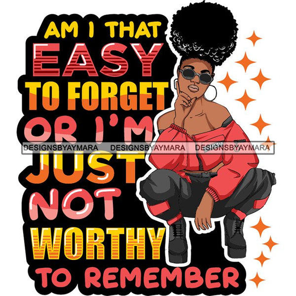 Afro Lola Squatting Bad Ass Life Quotes Confident Lady .SVG Clipart Ve ...