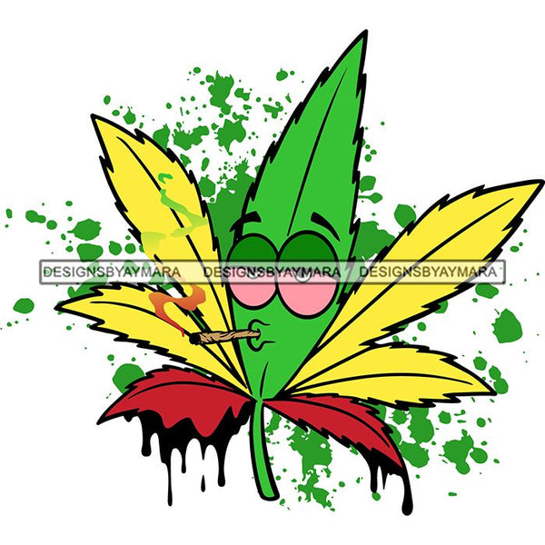 Weed Leaf Dope Cannabis Medical Marijuana Joint Blunt High Life SVG Cutting Files