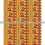 Kente African Pattern African American Culture PNG Print Files Not For Cutting