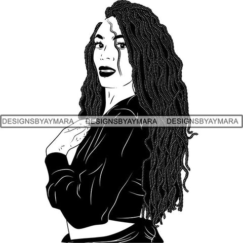 Afro Latina Woman SVG Cutting Files For Silhouette Cricut and More