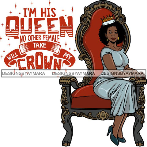 Afro Queen Goddess Melanin Nubian Glamour .PNG Print Files Not For Cutting