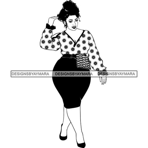 Afro Lady Black Goddess Melanin Dark Latina Morena SVG Files For Cutting and More!
