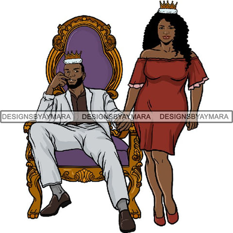 King and Queen Rey Reina Couple Life Goals PNG Print Files Not For Cutting