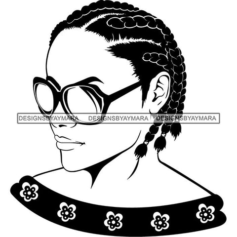 Afro Nubian Melanin Popping Kinky Hair Beautiful African American Woman SVG Cutting Files
