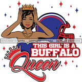 Buffalo Queen Football Team SVG Cutting Files For Silhouette Cricut and More