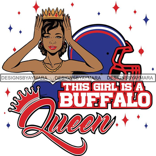 Buffalo Queen Football Team SVG Cutting Files For Silhouette Cricut and More