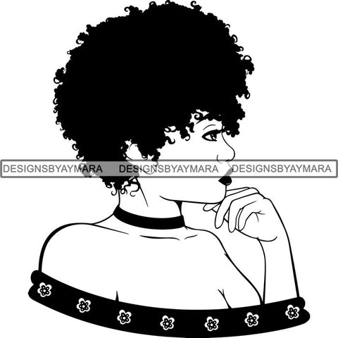 Afro Latina Woman SVG Cutting Files For Silhouette Cricut and More