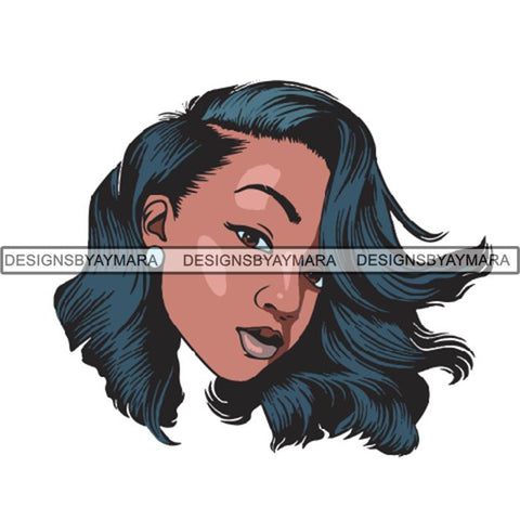 Afro Woman SVG Melanin Cutting Files For Cricut Silhouette and More