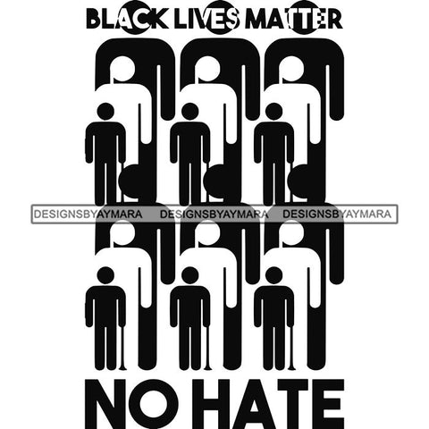 Black Lives Matter Humanity Social Protest Justice Black-Owned Businesses SVG PNG JPG Vector Cutting Files