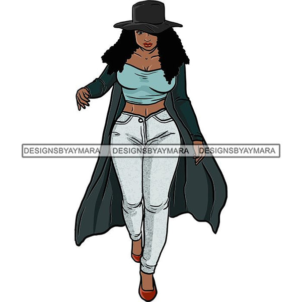 Fashion Diva Glamour Afro Classy Sexy Lady SVG PNG JPG Vector Files For Cutting and More