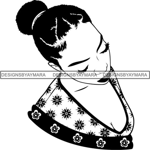 Afro Latina Woman SVG Cutting Files For Silhouette Cricut and More