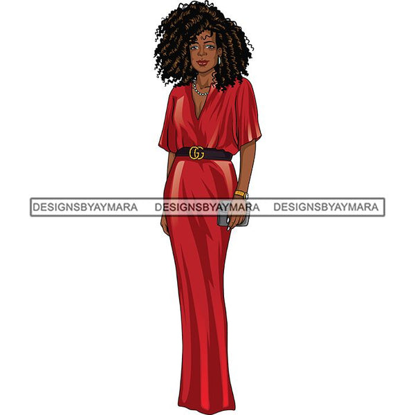 Bundle 6 Classy Afro Woman African American Goddess SVG PNG JPG Cutting Files