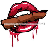 Lips Bleeding Finger Creepy Hot Sellers Designs .SVG Cutting Files