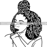 Afro Lady Black Goddess Melanin Dark Latina Morena SVG Files For Cutting and More!