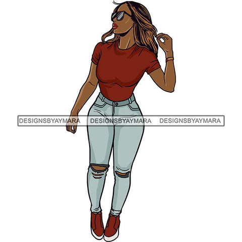 Fashion Diva Glamour Afro Classy Sexy Lady SVG PNG JPG Vector Files For Cutting and More