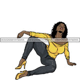 Afro Woman Tattoo Sexy Melanin Nubian Goddess PNG Files For Print Not For Cutting