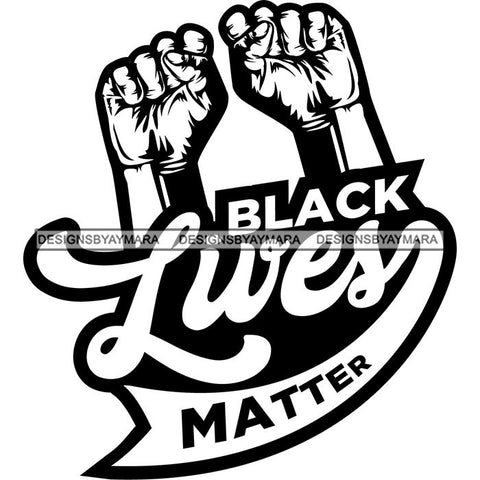 Black Lives Matter Humanity Social Protest Justice Black-Owned Businesses SVG PNG JPG Vector Cutting Files