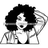 Afro African American Lady Woman Classy Nubian SVG Cutting Files